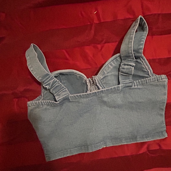 House of CB Blue Denim Bustier - Picture 3 of 4